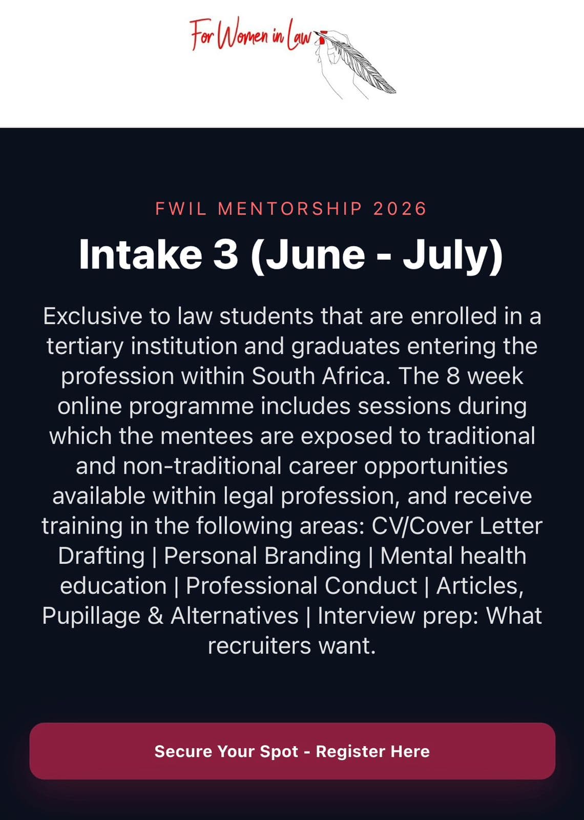 FWIL MENTORSHIP 2026 (INTAKE 3)